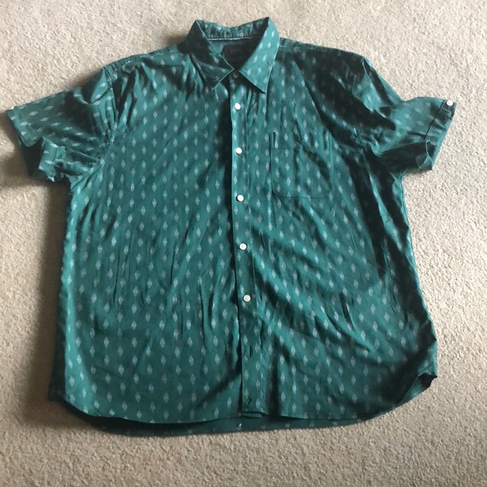 Brand new Jachs green small diamond shirt